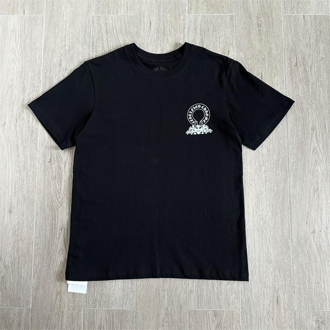 chrome hearts cemetery cross print short sleeve t-shirt